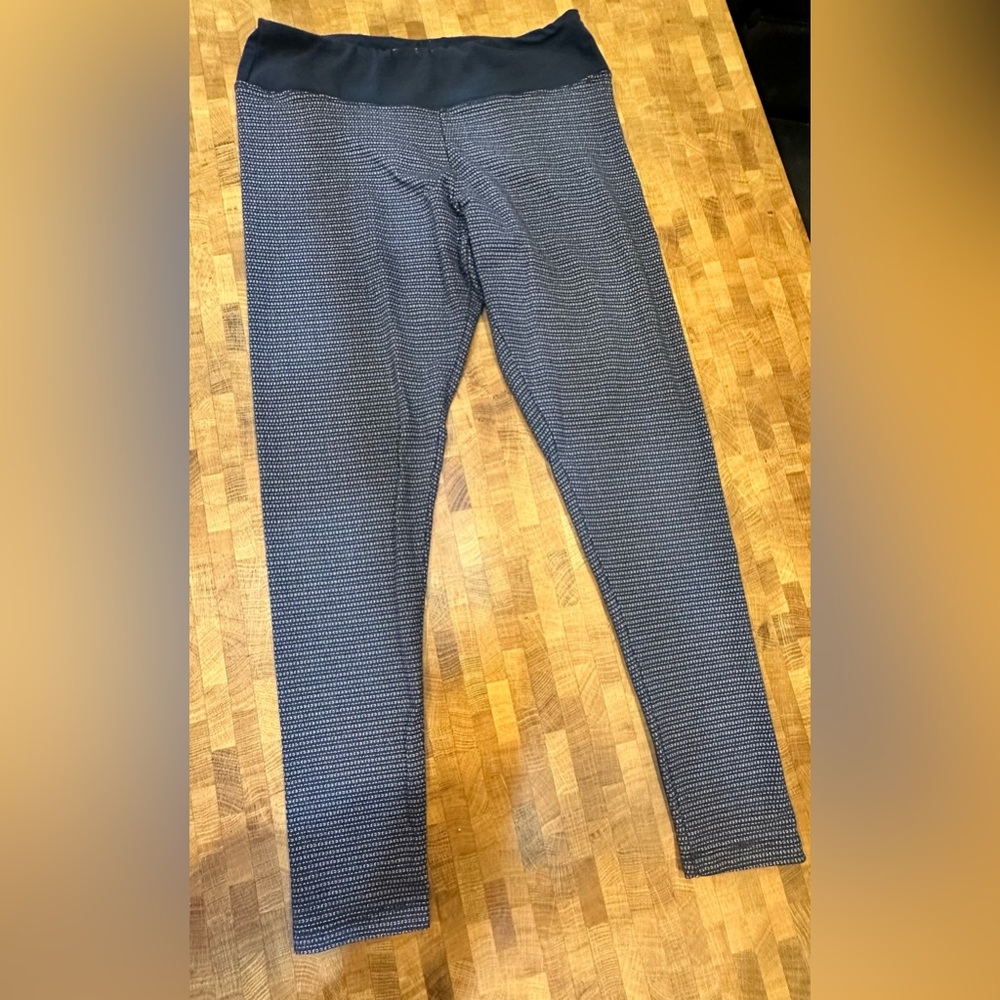 Marika Tek Leggings Large Blue And White